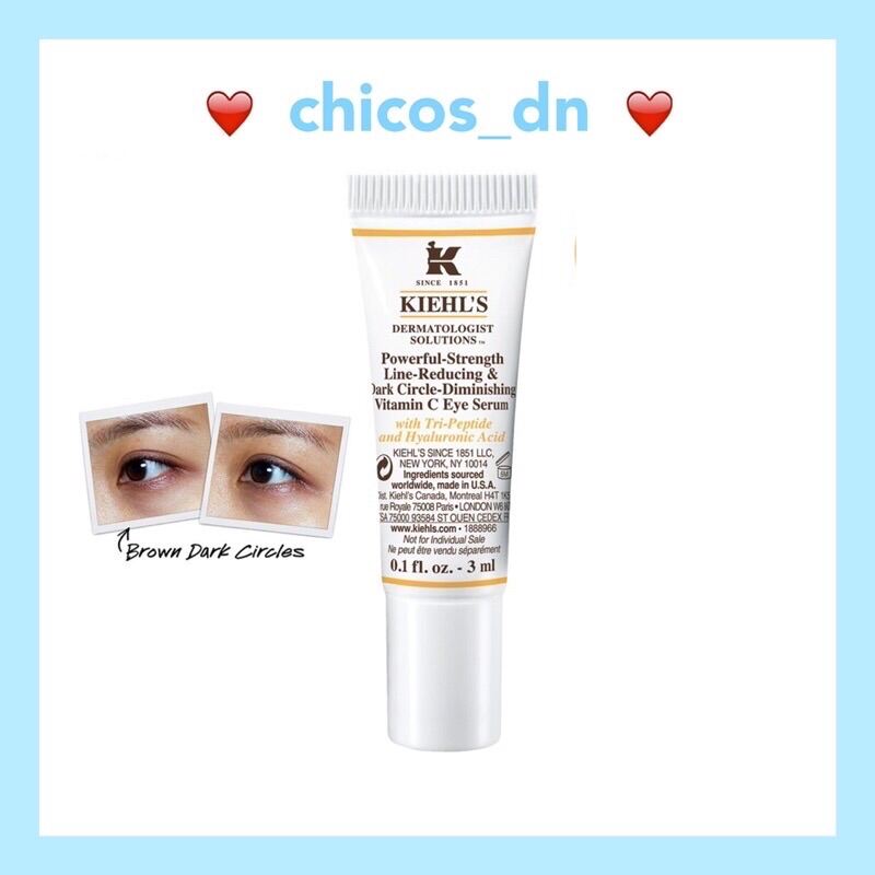 [Mini 3Ml] Kem Mắt Kiehls Powerful - Strength Line - Reducing & Dark Circle - Diminishing Vitamin C Eye Serum