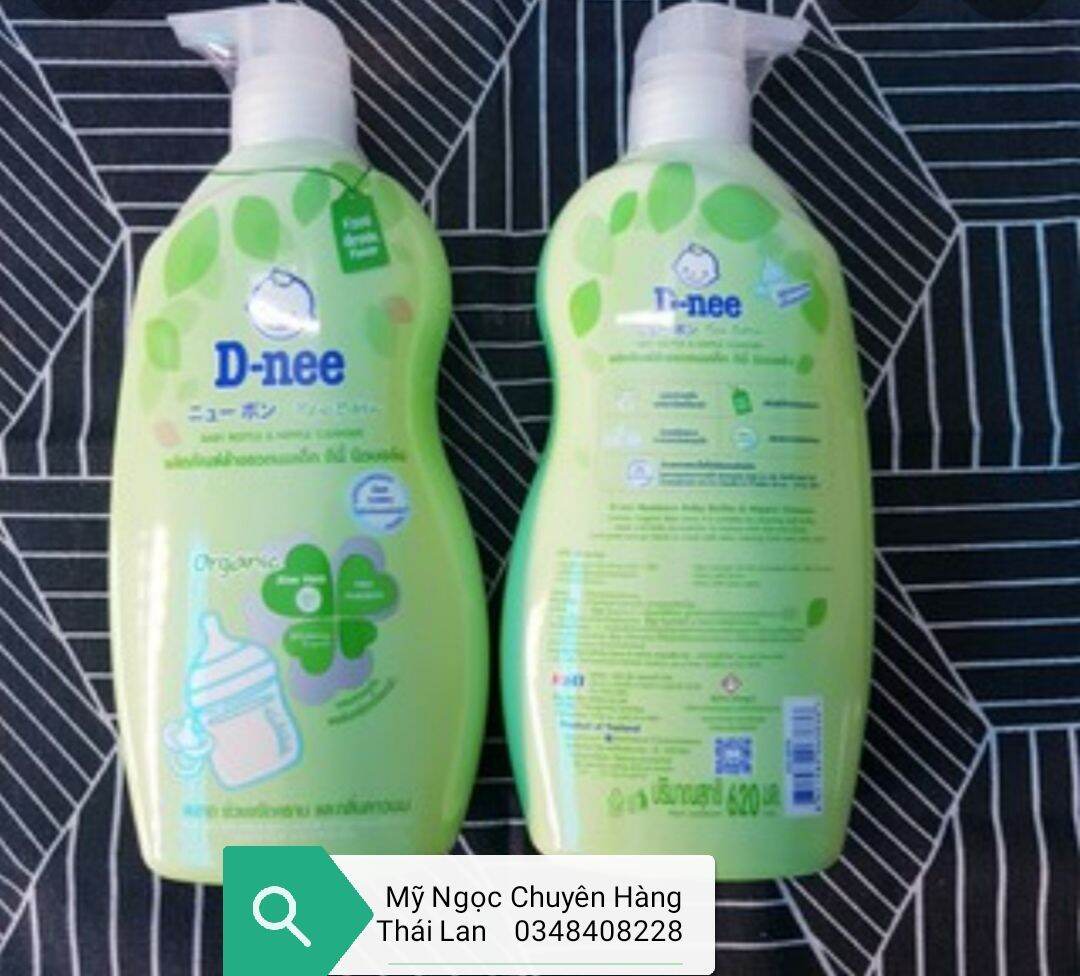 Nước Rửa Bình Sữa D-nee Thái Lan 620ml - chính hãng [thành phần tự nhiên & rau quả organic-an toàn cho bé]
