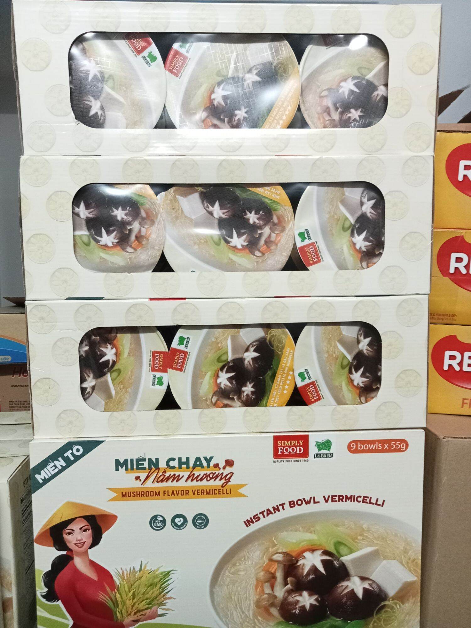 Miến Chay Tô (Hộp/9 Tô*55g)