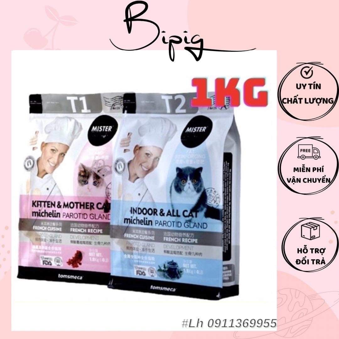 Thức ăn , hạt Mister Donut cho mèo cao cấp trộn topping kích thích ăn ngon