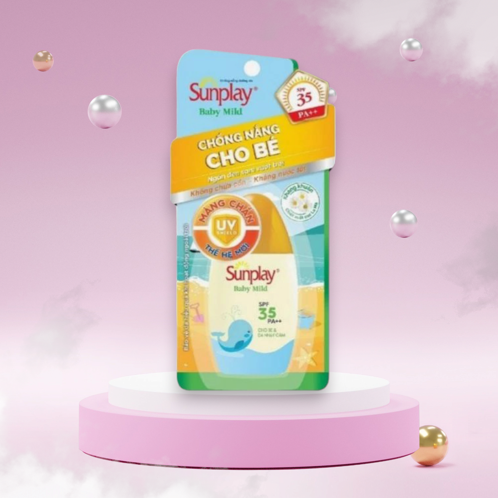 Sữa chống nắng cho bé và da nhạy cảm Sunplay Baby Mild SPF 35, PA++ 30g