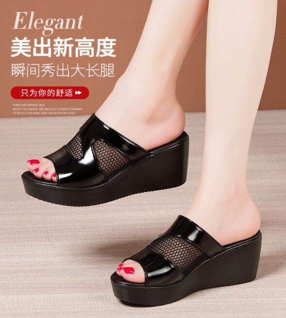 Dép đế xuồng phối lưới cao cấp