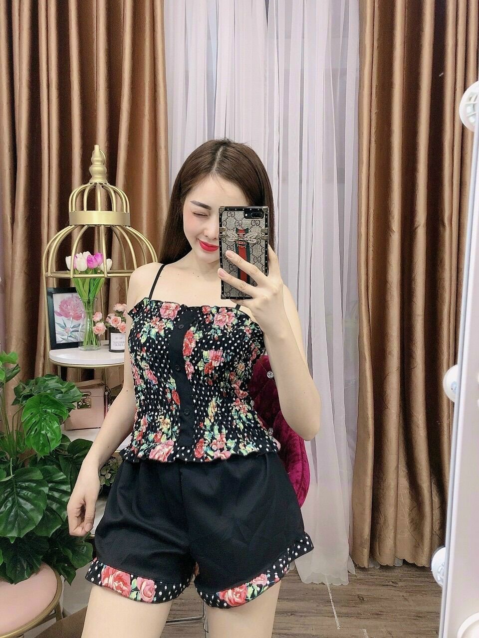 Bộ ngủ đùi dây