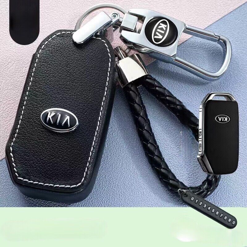 Bao da chìa khoá kia cerato, k3, k5, sorento, da thật