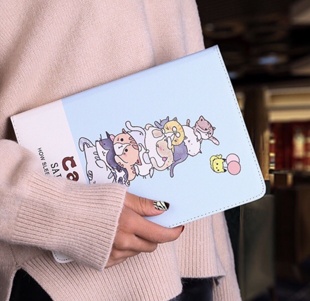 Bao da ipad mini 2/3/4/5 mèo