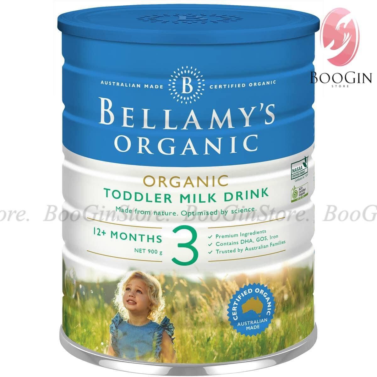 Sữa bột Bellamy s Organic số 3 dành cho bé 1-3 tuổi của Úc.
