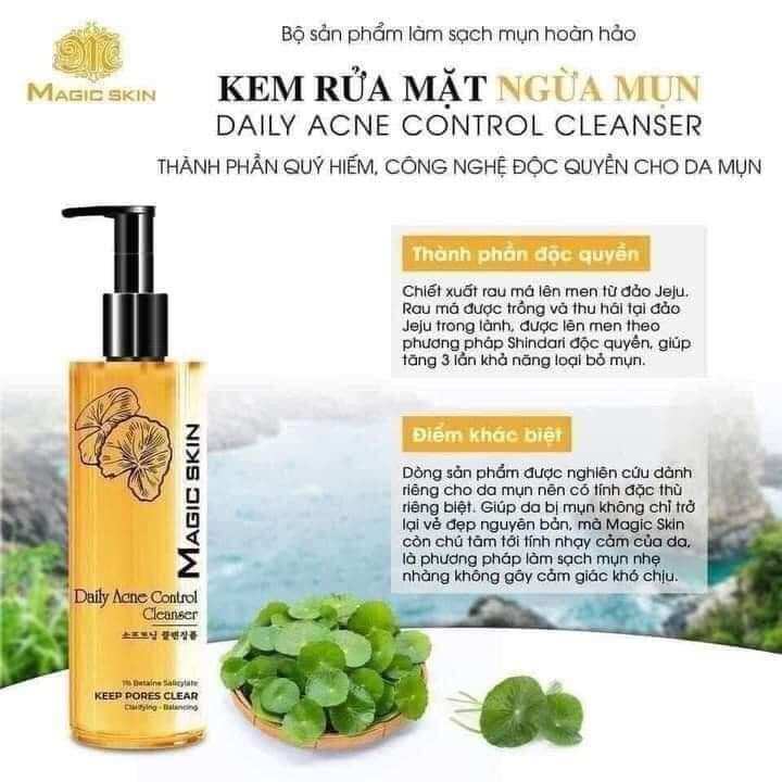 Kem sữa rửa mặt ngừa mụn