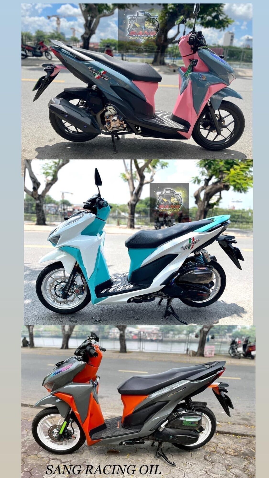 Nhựa nhám đúc Hồng ( Hàng VN) cho Vario/Click 2018-2021