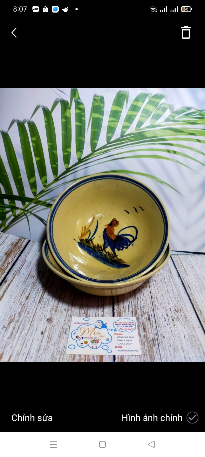 [GỐM THÔ]COMBO 2c TÔ CON GÀ XƯA
