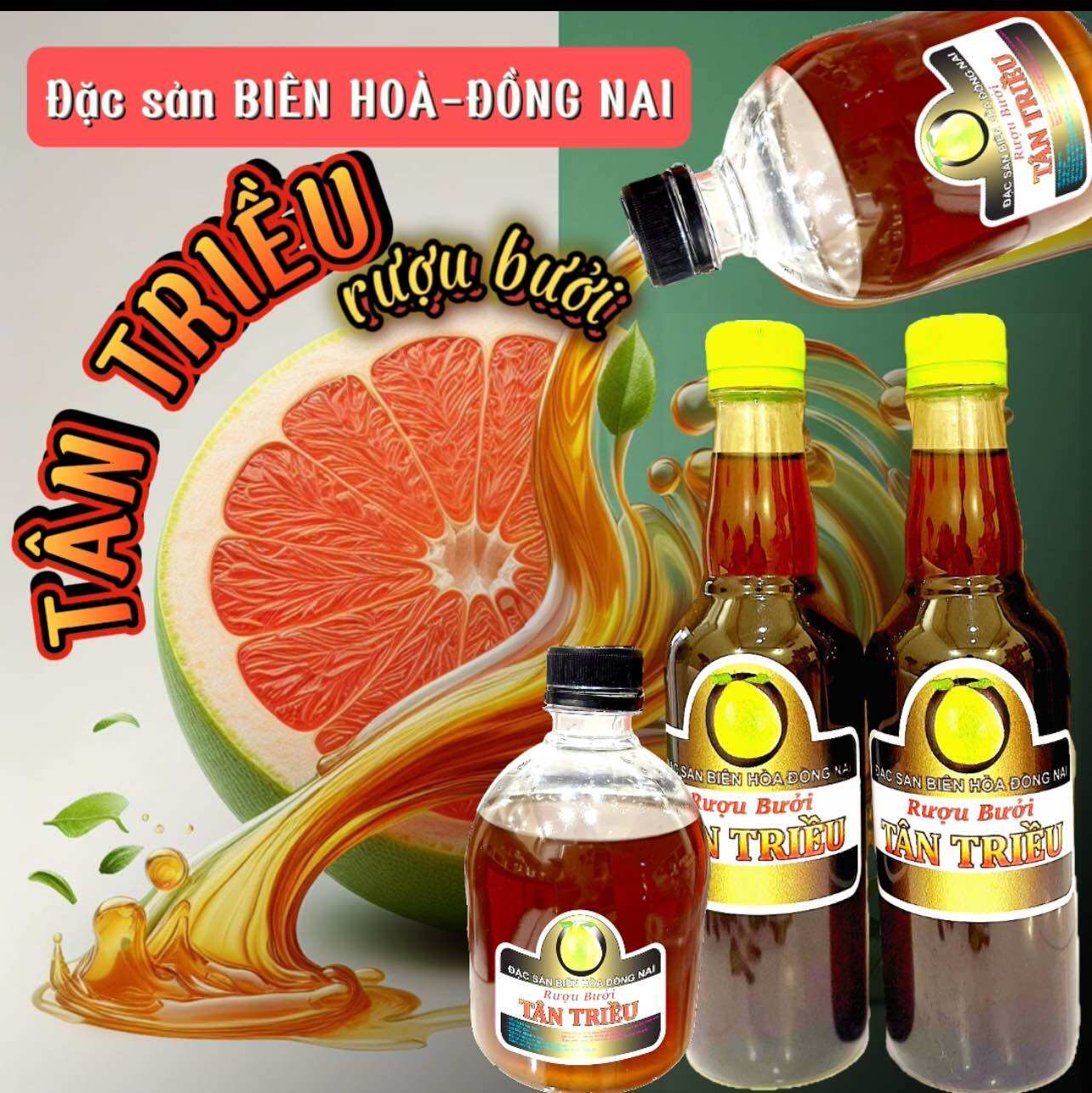 Rượu bưởi nguyên chất lên men tự nhiên 500ml