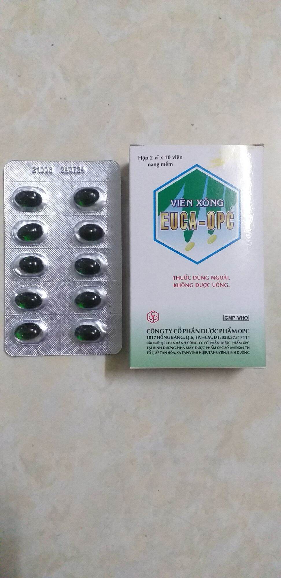 5 HỘP VIÊN XÔNG EUCA-OPC(  5 HỘP *20 VIÊN)
