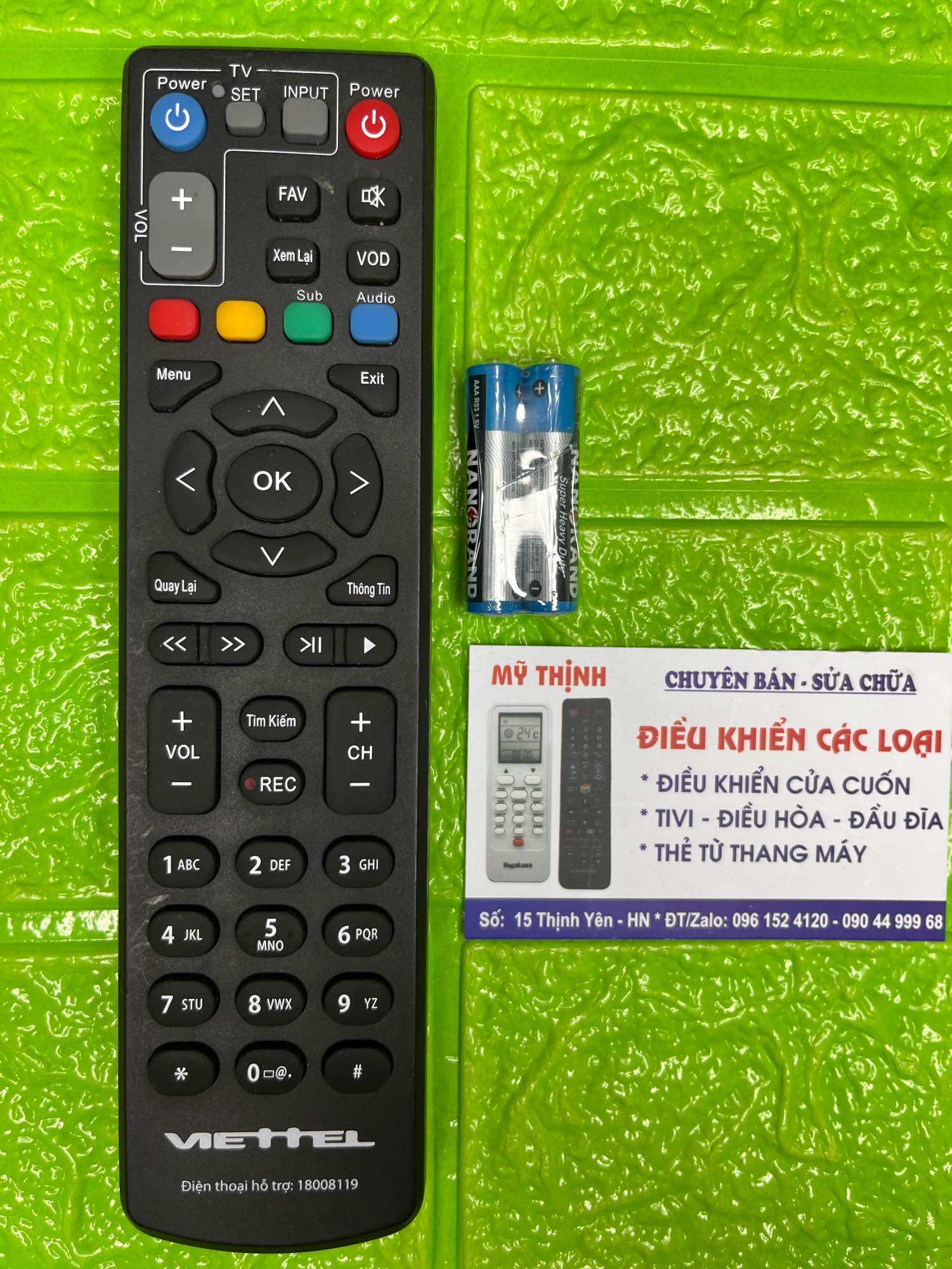 Điều khiển đầu thu kts VIETTEL hàng chính hãng.