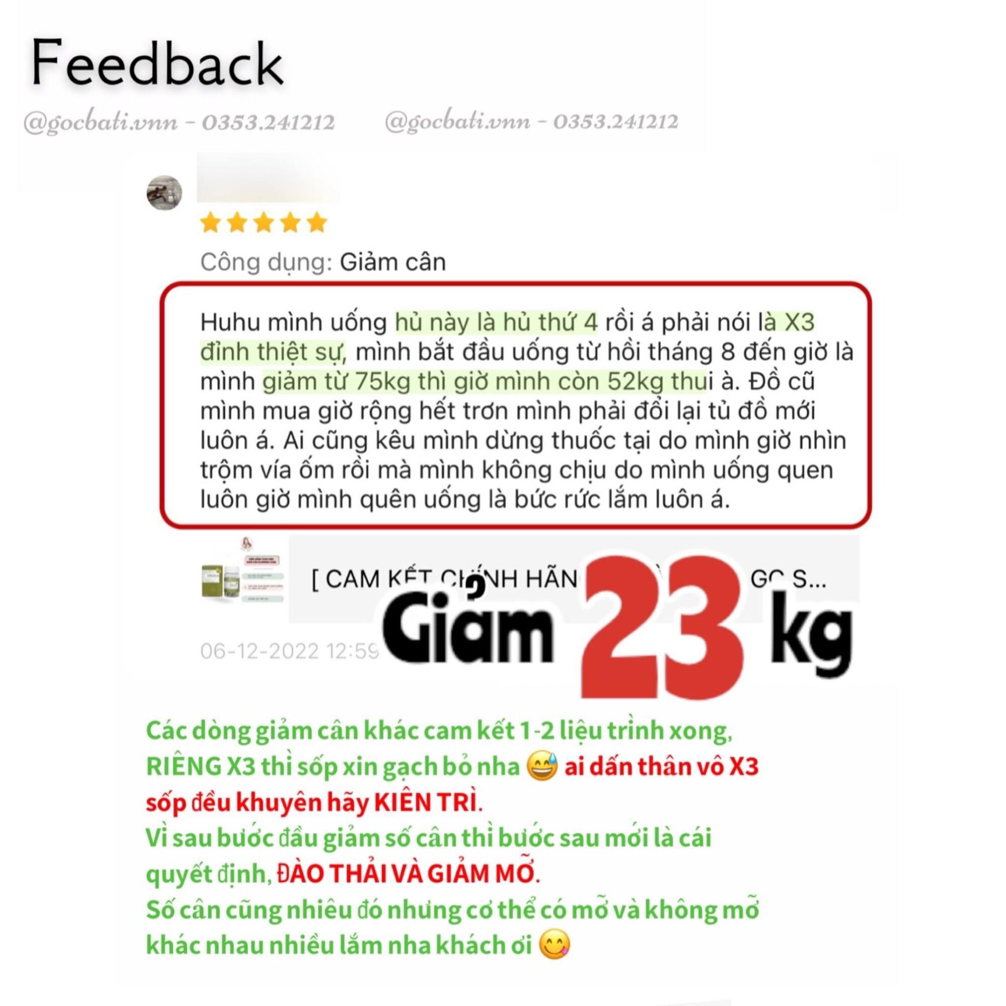 [ CAM KẾT CHÍNH HÃNG ] TRÀ XANH GC SLIMMING CARE X3
