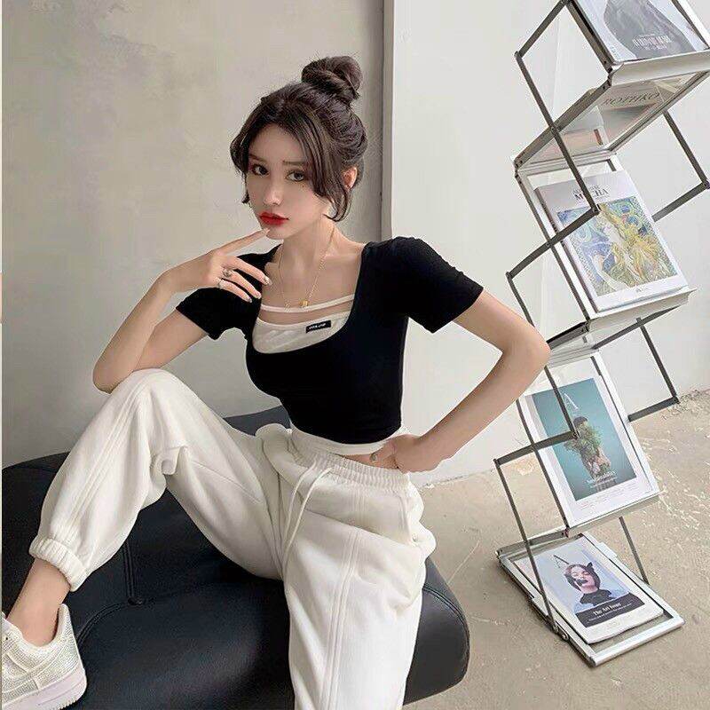 [HCM]ÁO THUN KIỂU CROPTOP