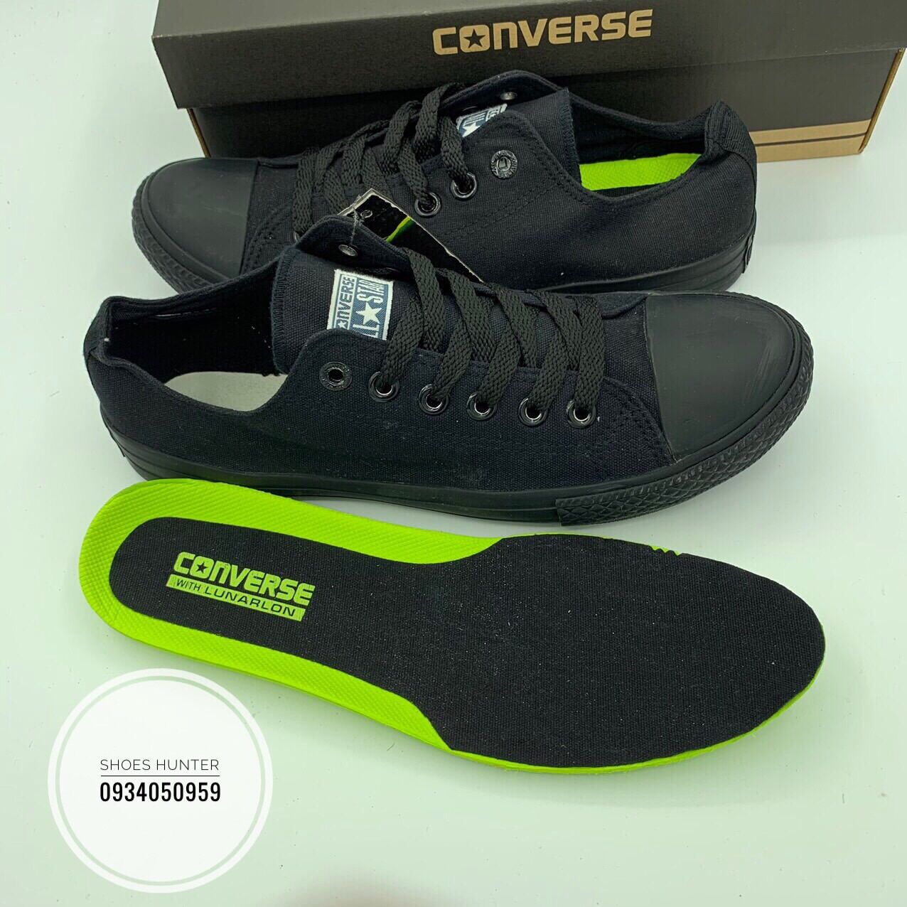 GIÀY CONVERSE ĐEN FULL Thấp cổ