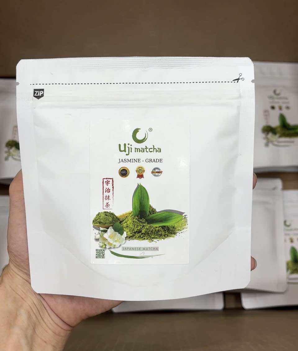 Bột Matcha JASMINE hương Nhài | Công Nghệ Nhật Bản | 100G TÚI ZIP