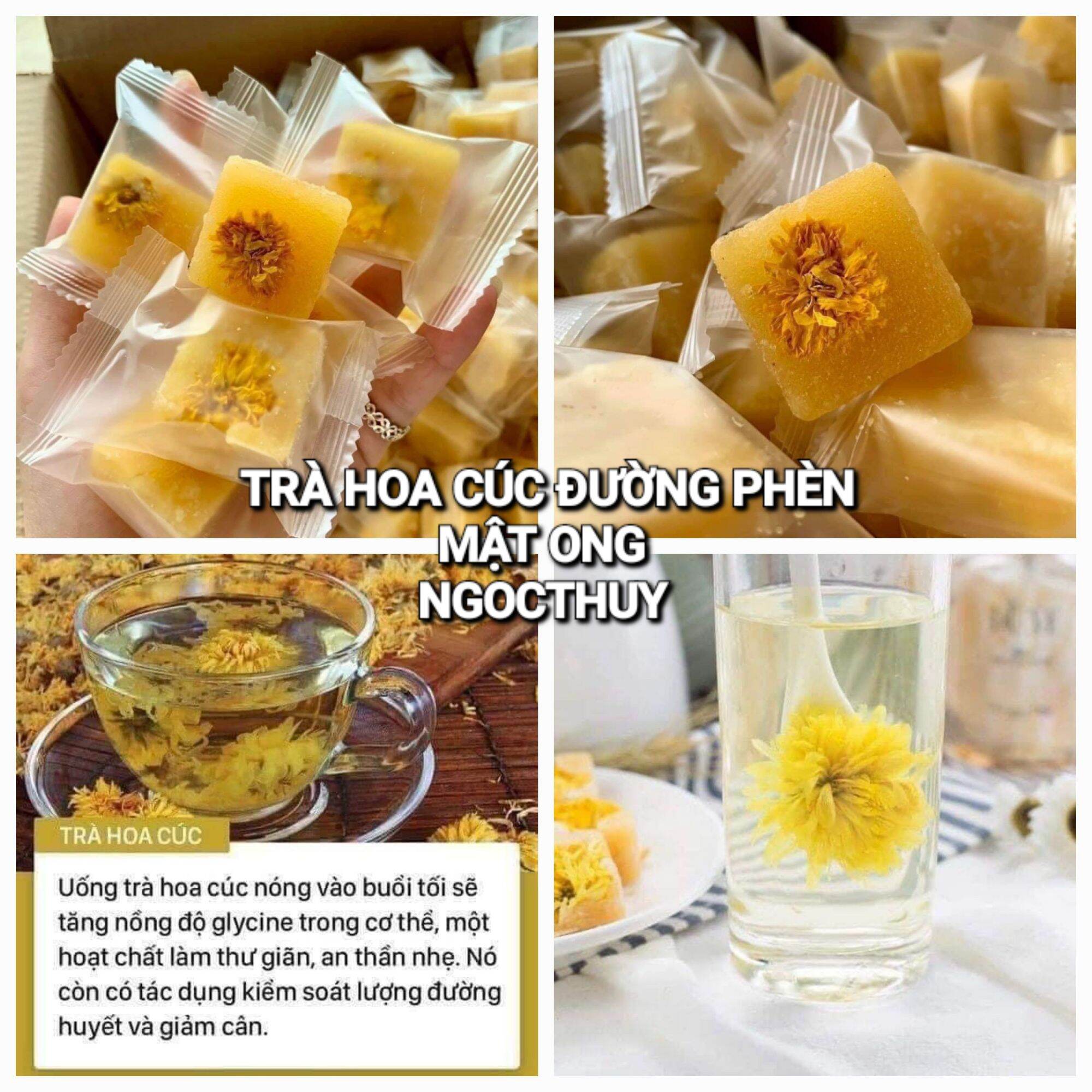 TRÀ HOA CÚC ĐƯỜNG PHÈN MẬT ONG (500gr)