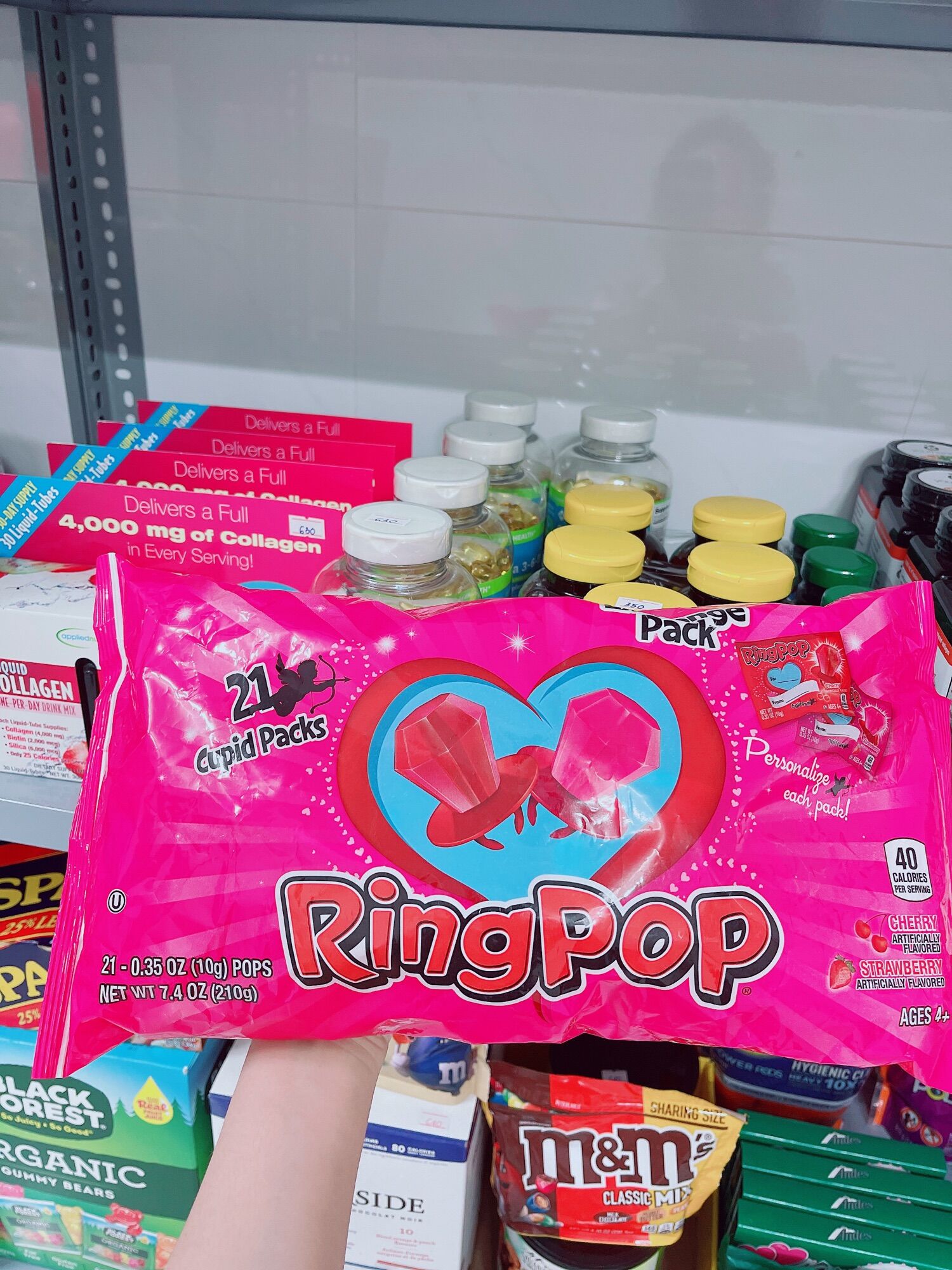 Kẹo nhẫn mỹ ring pop bịch 21 chiếc