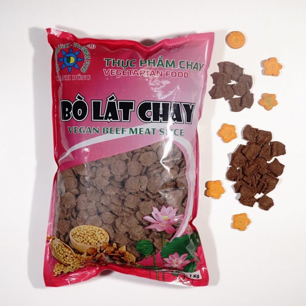 Thực phẩm chay bò lát chay 1 kg thanh dũng đồ chay khô an toàn