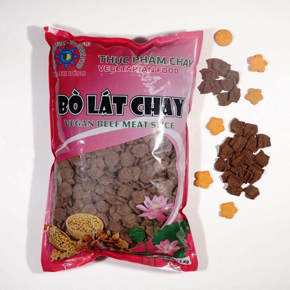 THỰC PHẨM CHAY BÒ LÁT CHAY 1 KG THANH DŨNG ĐỒ CHAY KHÔ AN TOÀN