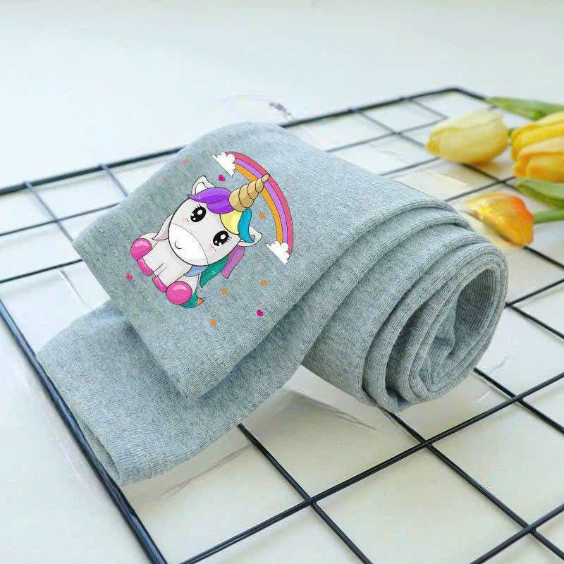 Quần Legging dài in ngựa pony cho bé gái vải xuất dư cho bé gái từ 10-40kg
