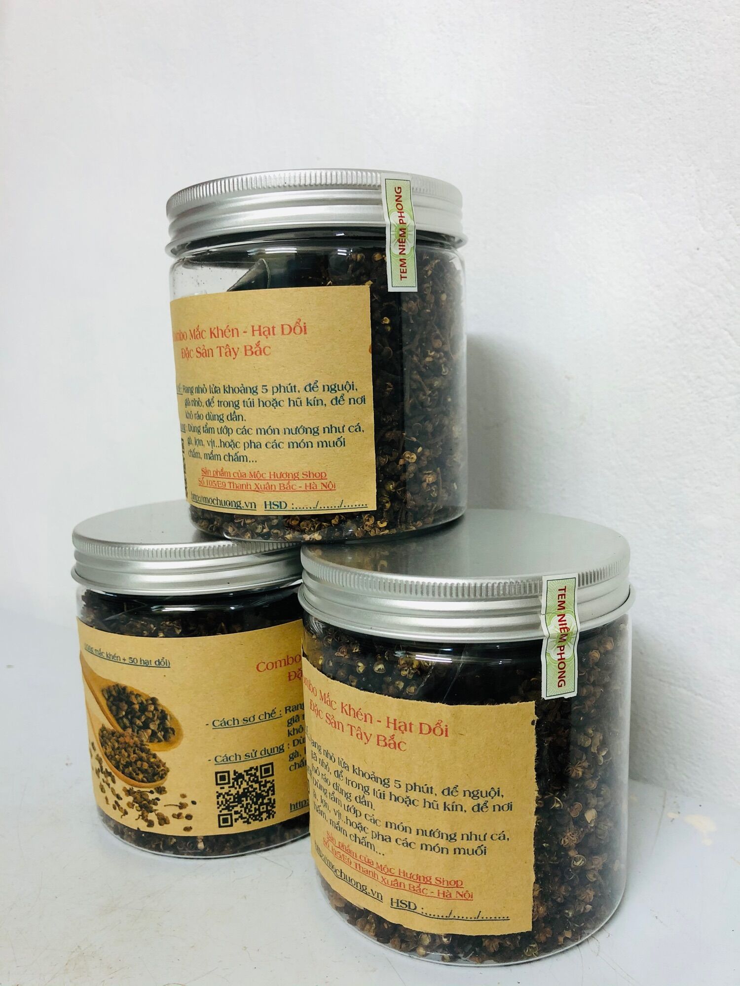 Combo 100gr hạt mắc khén + 50 hạt dổi nếp