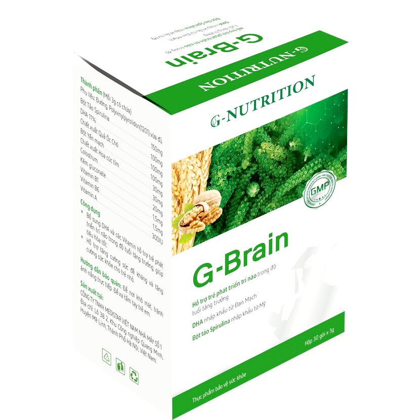 GBRAIN CỐM PHÁT TRIỂN TRÍ NÃO - G BRAIN HỘP 30 GÓI