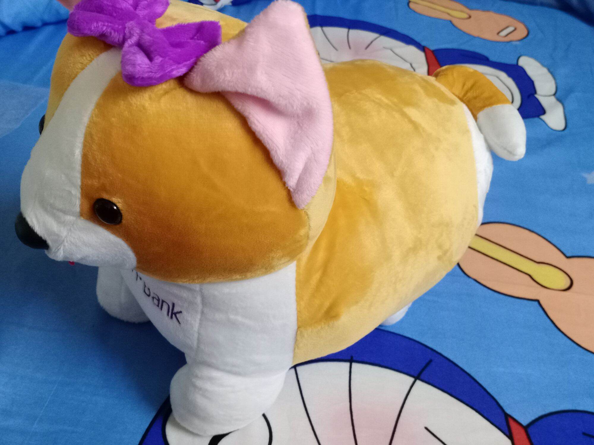 Chó corgi nhồi bông 4 chiều siêu mềm mịn