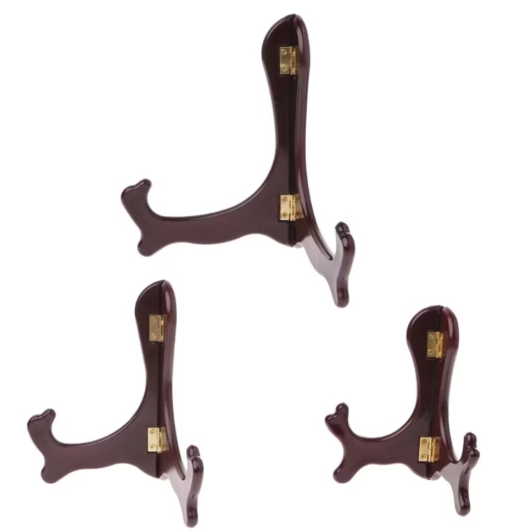 Giá trưng bày đĩa chất liệu gỗ tiện dụng, size 7 inch 16cm
