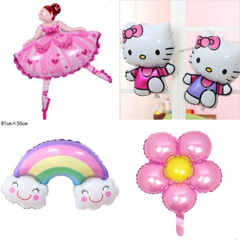Bóng hình công chúa , Hello Kitty, cầu vồng. Bóng mây