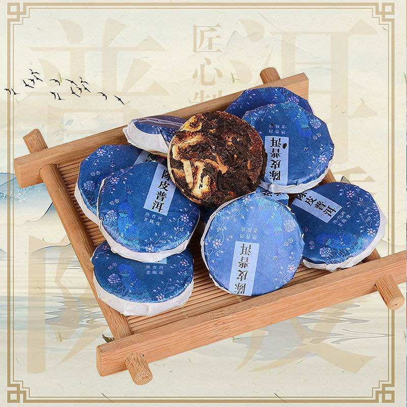 Trà trần bì phổ nhĩ bánh mini