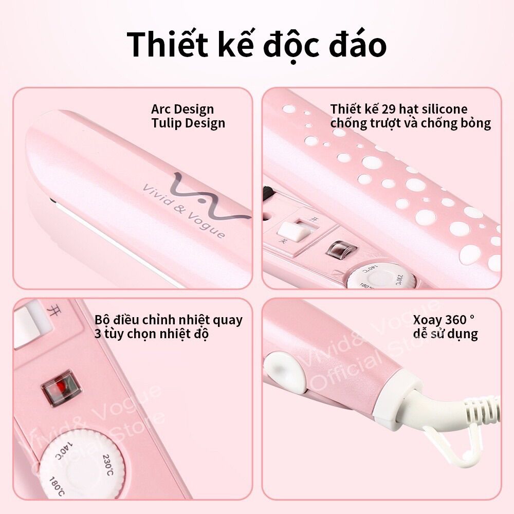 MÁY KẸP DUỖI UỐN TÓC ĐA NĂNG VIVID & VOGUE