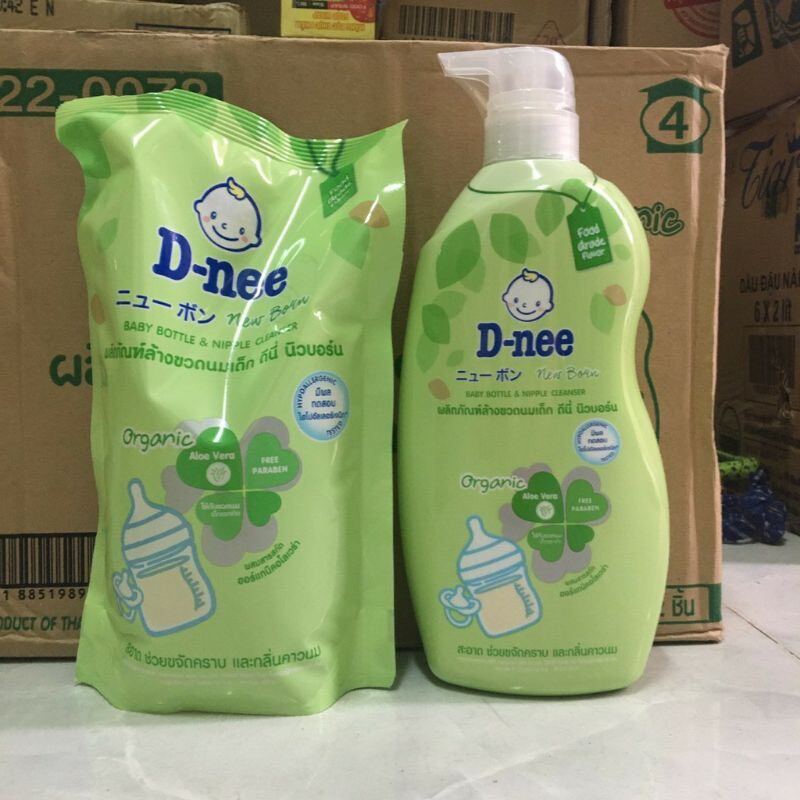 Nước rửa bình sữa D-nee túi 600ml -- bình 620 Thái Lan.