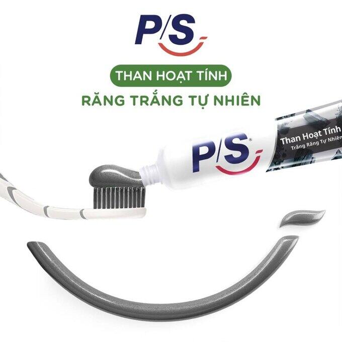 Kem đánh răng PS Than hoạt tính 230g (Combo 3 cây x 230g)