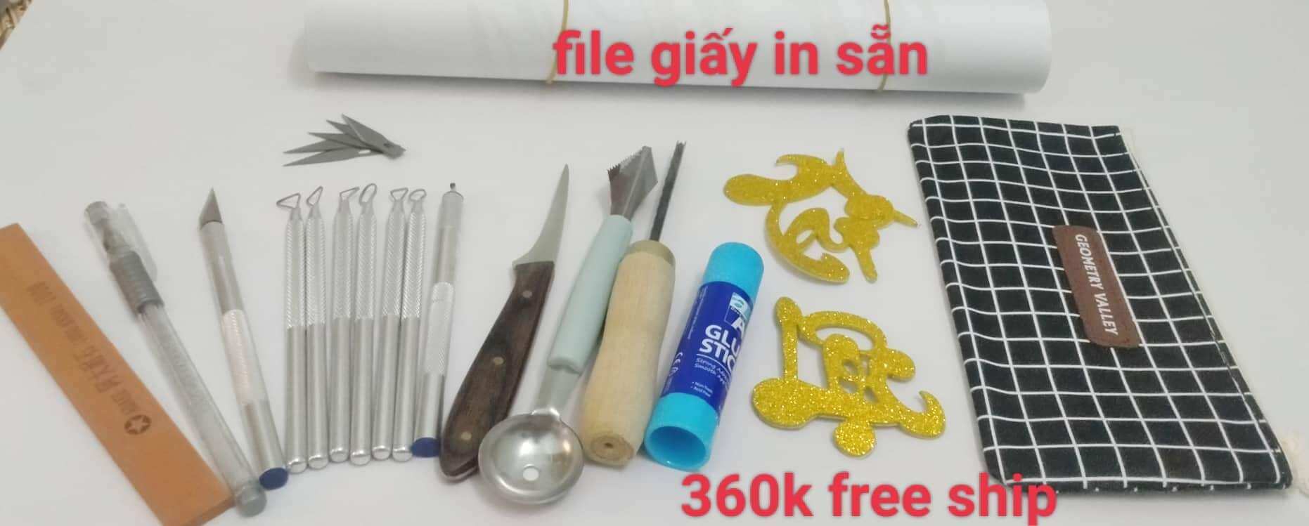 combo bộ khắc cạo dưa cơ bản