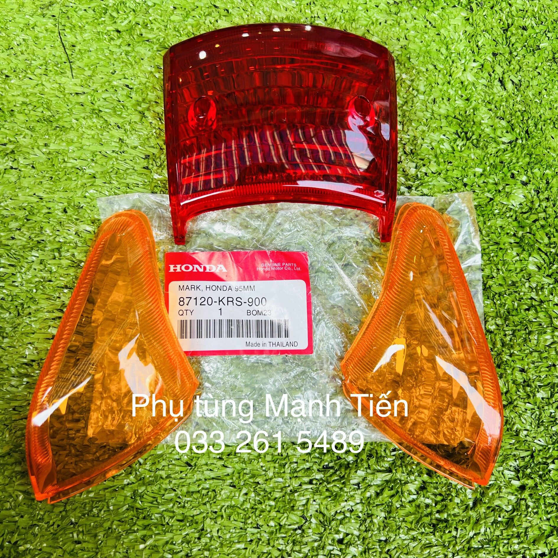 Bộ 3 nắp chụp đèn hậu Wave 110 chính hãng