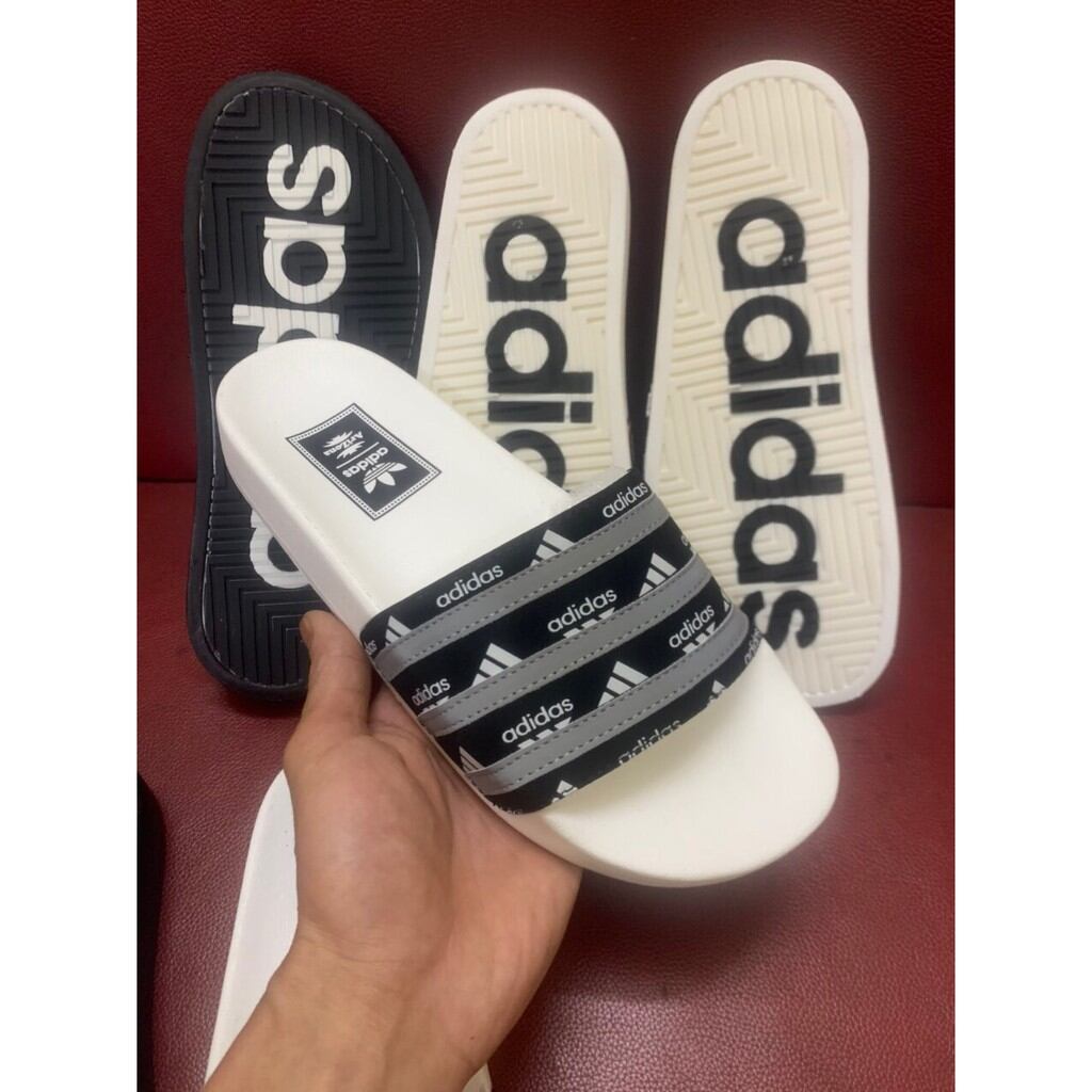 Dép quai ngang dành cho nam in chữ adidas nỗi