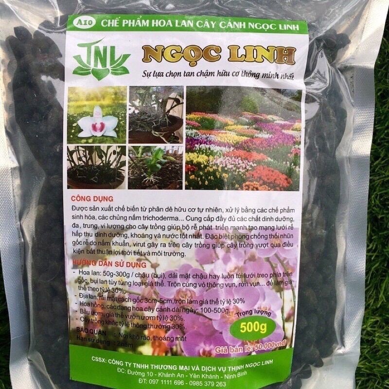 Phân dê tan chậm hữu cơ Ngọc Linh gói 500g