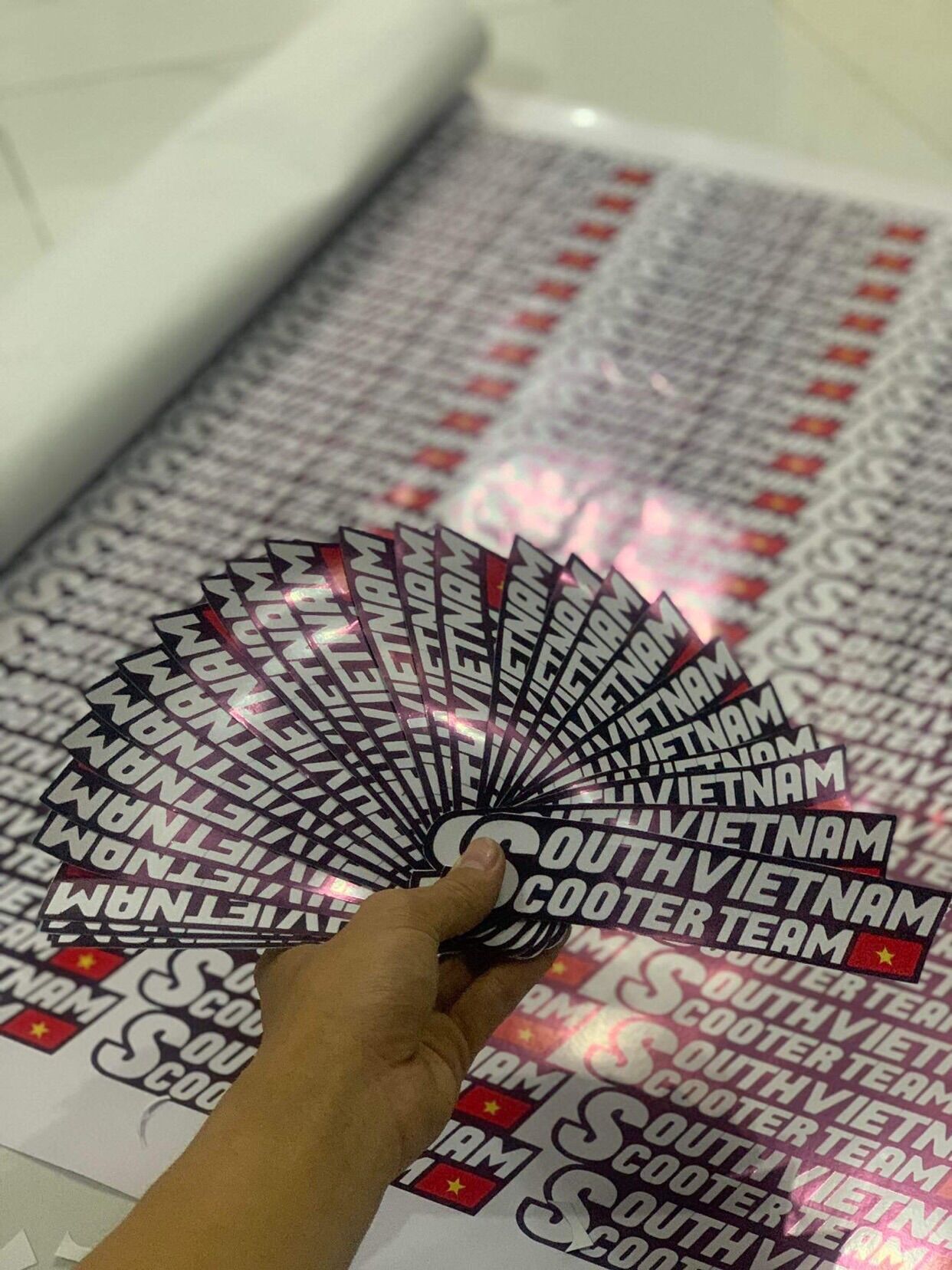 Tem xe máy SouthVietNam. Decal cao cấp chống nước không bay màu