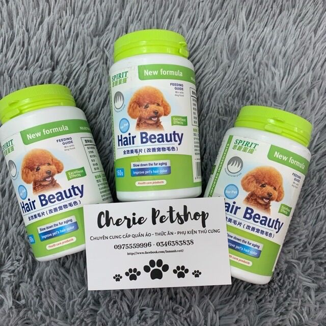 [HCM]Viên dưỡng mượt / đẹp lông Spirit 160g