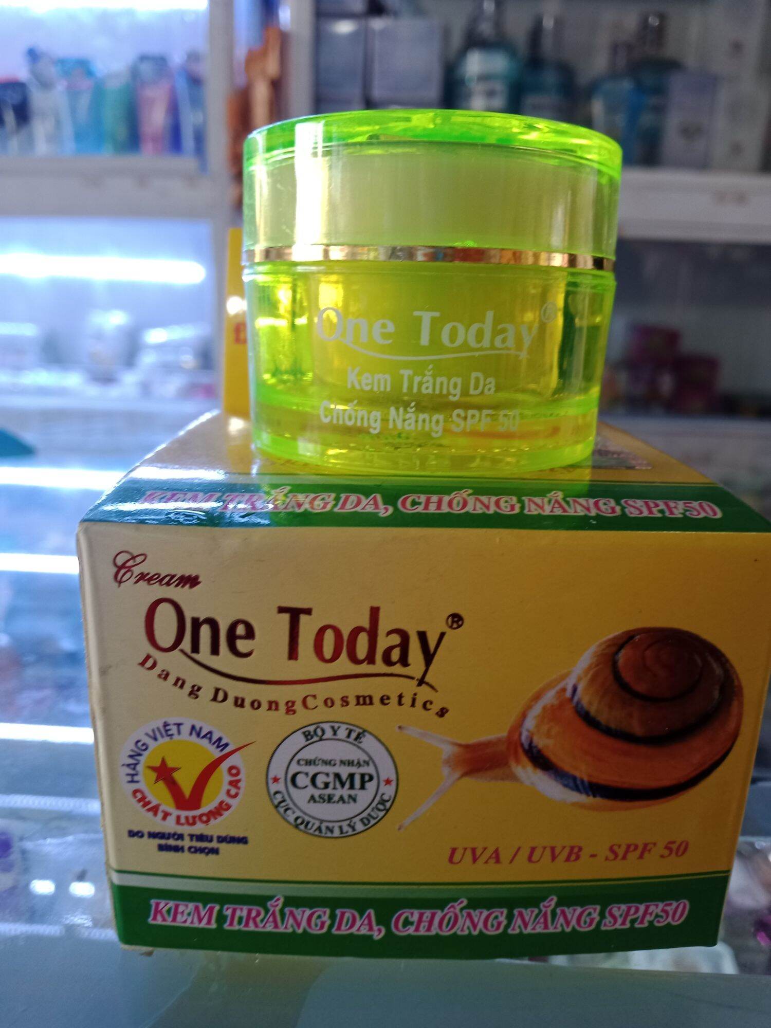 [HCM]Kem dưỡng trắng da Chống Nắng SPF 50  One Today 9g
