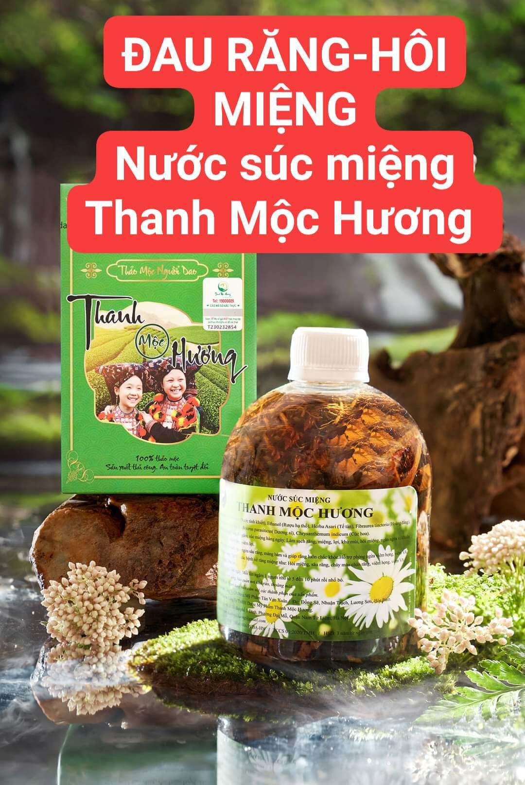Nước súc miệng sâu răng Thanh Mộc Hương