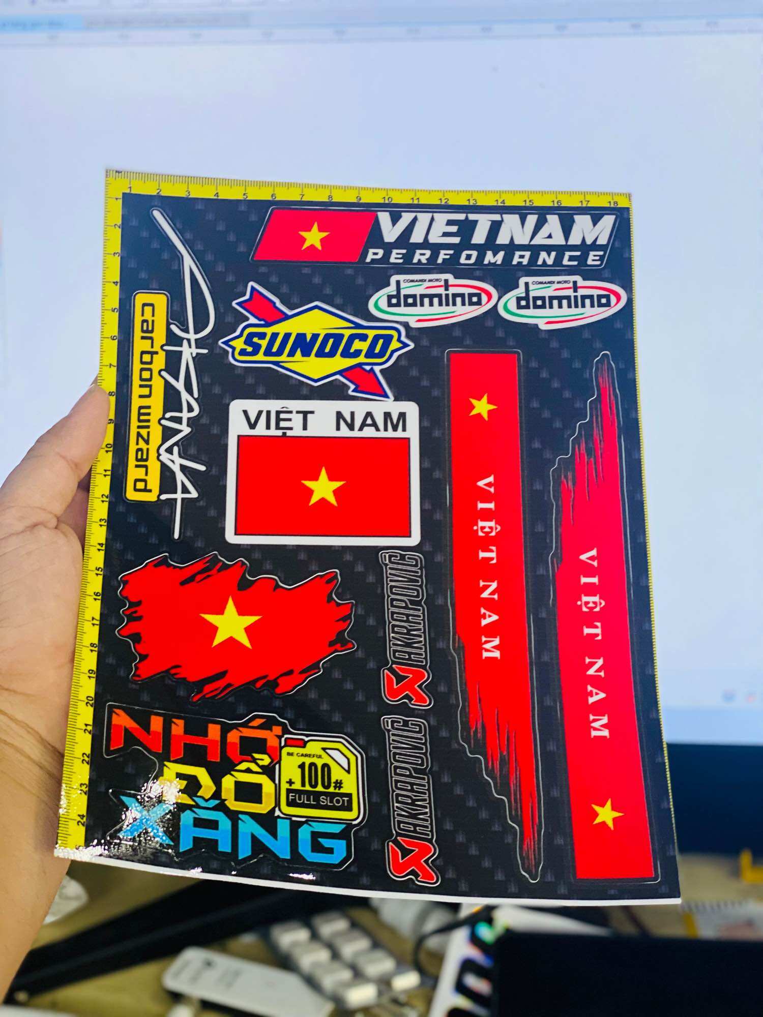 Set tem logo lá cờ việt nam