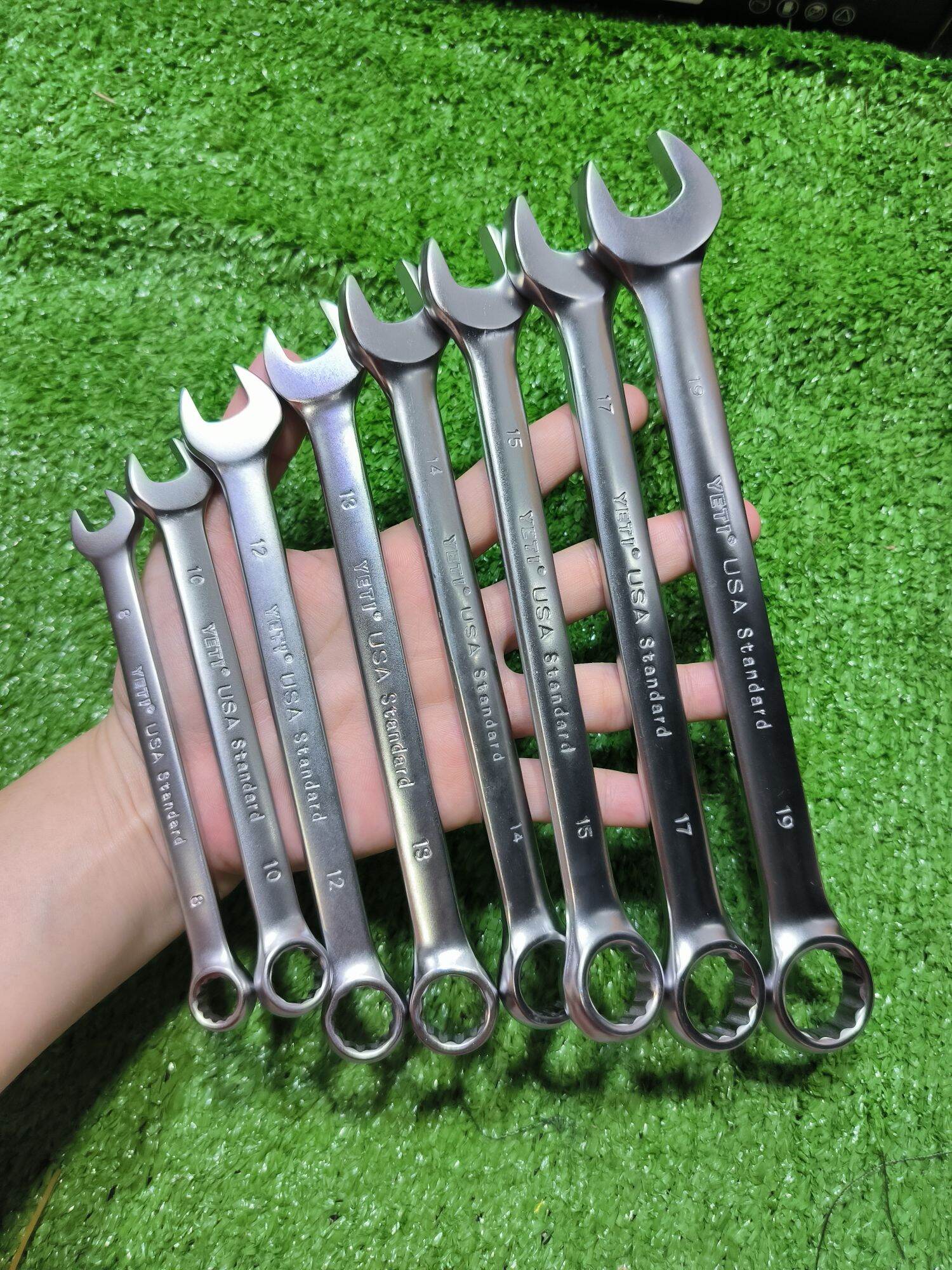 Bộ 8 khoá cờ lê 8-10-12-13-14-15-17-19 hiệu yeti loại tốt