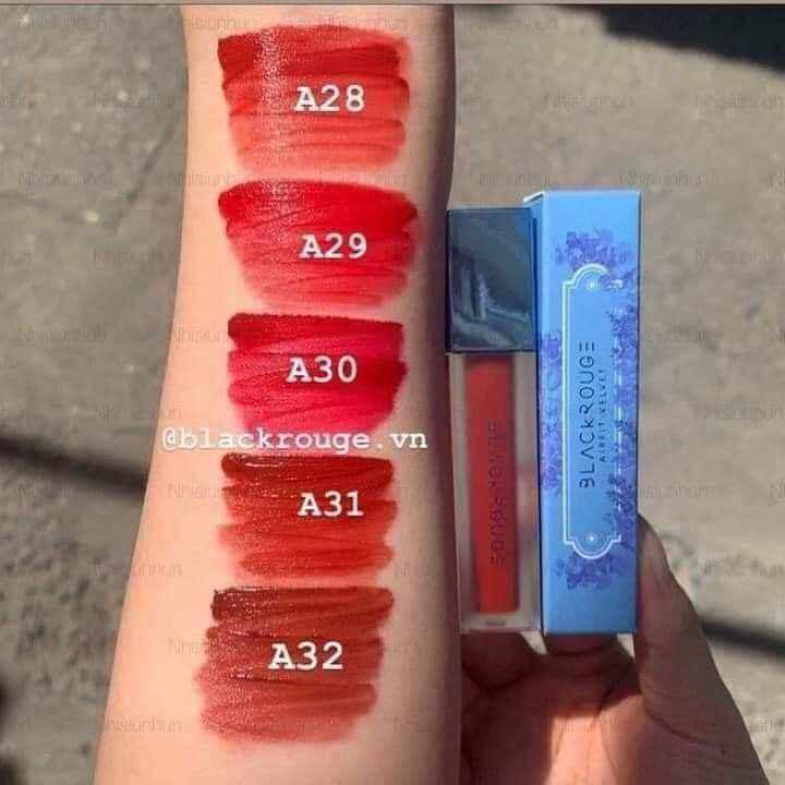 Son Black Rouge A32 A31 A30 A28 A29 nắp xanh handmade