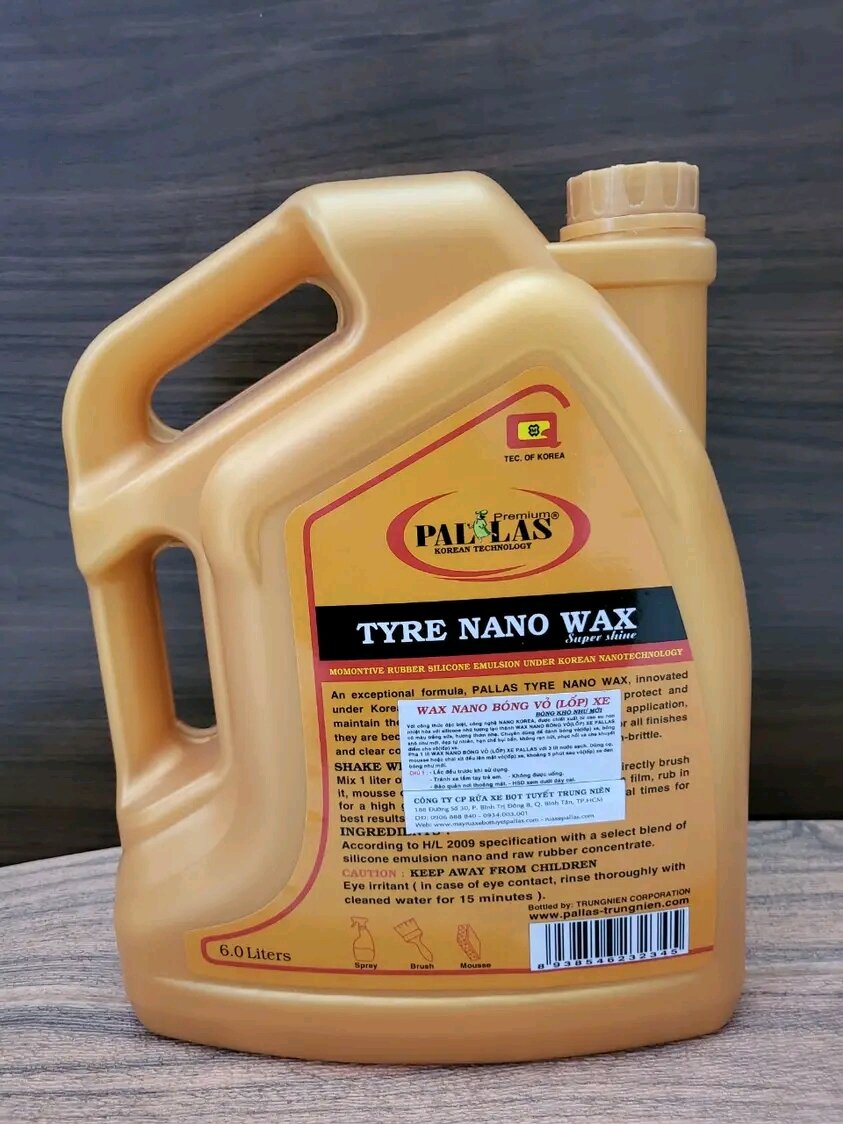 wax đánh bóng vỏ (lốp xe) 6L.