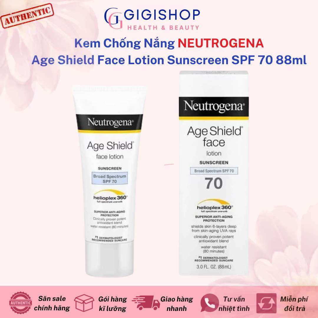 Kem Chống Nắng Neutrogena Age Shield Face Lotion Sunscreen SPF 70 88ml