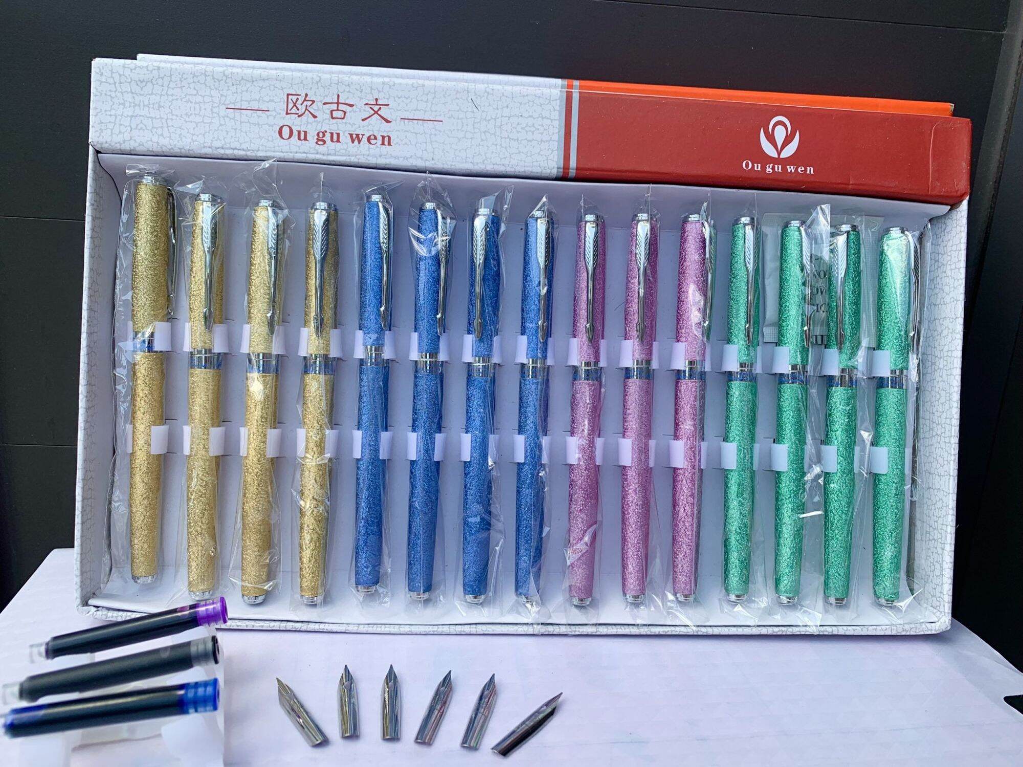 Bút máy 005 ngòi lá tre calligraphy viết nét thanh đậm