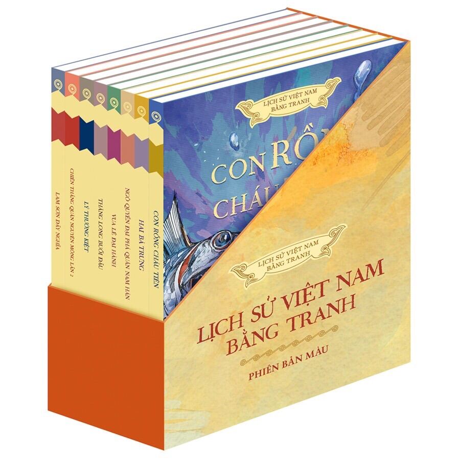 Sách - Lịch Sử Việt Nam Bằng Tranh (Bản Màu) - Phiên Bản Tiếng Việt (Bộ 8 Cuốn)