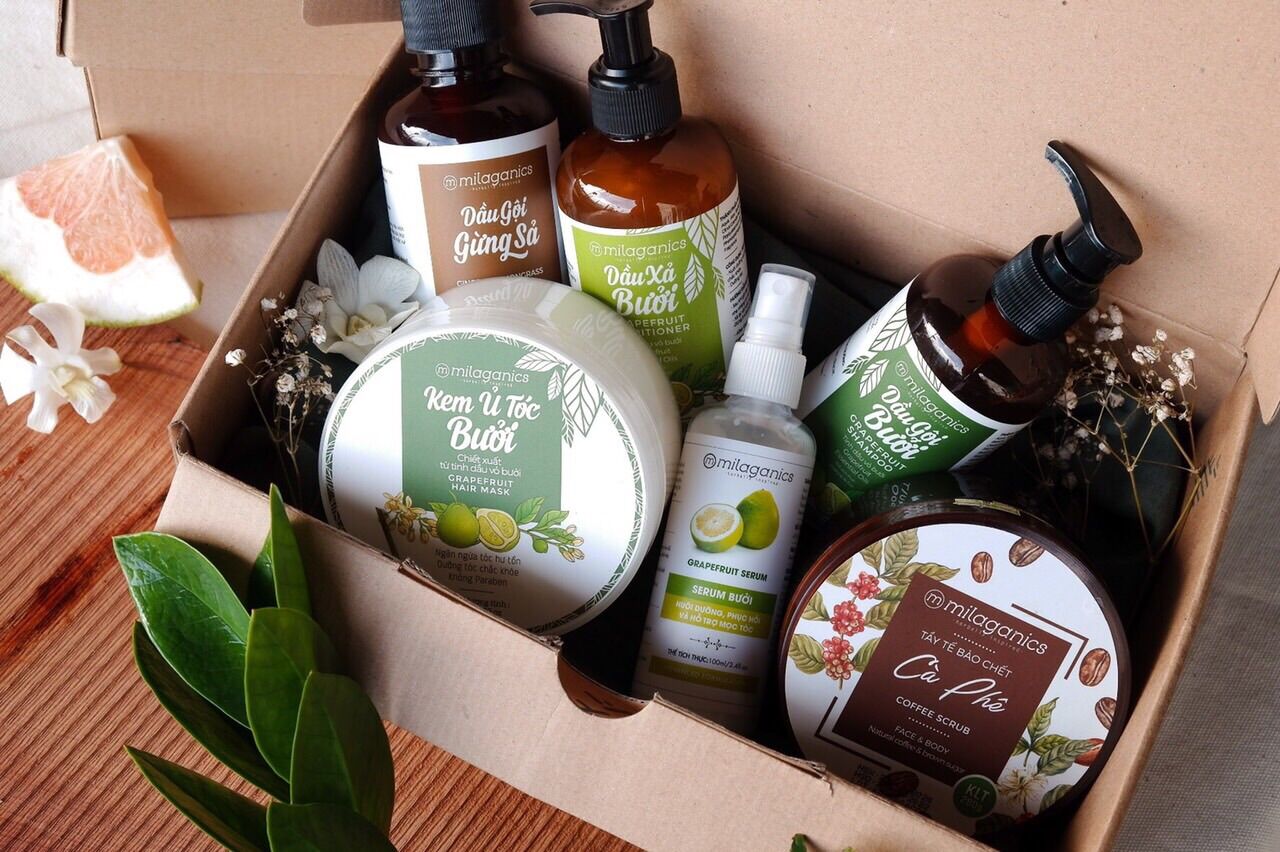 Dầu gội, Dầu xả, serum Bưởi - giúp giảm rụng tóc, kích thích mọc tóc, dưỡng tóc